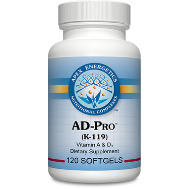 AD-Pro - (K-119) Apex Energetics - Powerful Combination of Vitamin A and D to support Gut Health and Immune Function